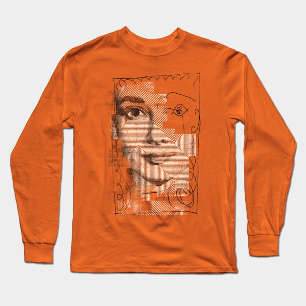 Audrey Long Sleeve T-Shirt by bulografik